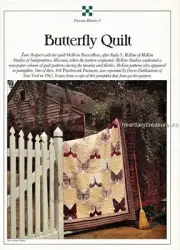 Butterfly Quilt Best Loved Quilt Pattern Leaflet w/ Flexible Plastic Templates