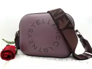 AUTH NWT Stella McCartney Perforated Logo Alter Napa Camera Bag In Purple