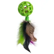 Jw Cataction Feather Ball With Bell