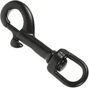 Elegant Black Stainless Steel Swivel Hook Secure Marine Clip for Diving Fishing Multipurpose Bolt Snap Saltwater Snap Swivels