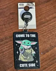 NWT Star Wars: Mandalorian-Grogu Baby Yoda Retractable Lanyard Badge ID Holder