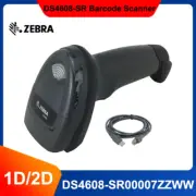Zebra DS4608-SR00007ZZWW 2D LED Handheld Laser Imager Barcode Scanner USB Cable
