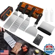 TianfuSpanda 9Pcs BBQ Tool Sets Griddle Accessories Kit, Griddle Tools for Ca