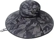 [CLSQLXYJZC] Unisex Outdoor Bucket Hat, Summer Men's Outdoor Sunscreen Camouflage Super Wide Brim Sun Hat, for Fishing Cycling Breathable Mesh Safari Boonie Bush Hat (Color : Blue)