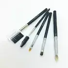 5 Pc Makeup Brush Set Detail Angular Tip Eyeshadow Line Brush Kolinsky Sable T6