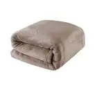 NNEDSZ Light Weight Coral Fleece Blanket Brown Queen/ King