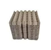 100 X Brown Pocket Egg Trays Cardboard Fillers For 30 Eggs