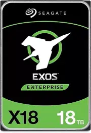 Seagate 18TB HDD Exos X18 SATA 3.5" Recert Enterprise Hard Drive — ST18000NM000J