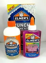 ELMER’S CRUNCHY SLIME KIT - Makes Crunchy Slime Washable Non-Toxic Safe NEW