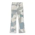 NWT AMIRI PATCHWORK FLARE ALABASTER JEANS SIZE 33 $2490
