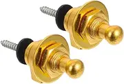 HYTROVE 2Pcs Guitar Strap Lock System Strap Buckles for Electric Bass Guitar Slip Guitar Belt Pegs Secure Your Straps Easy to Install Suitable for Acoustic Electric Guitars