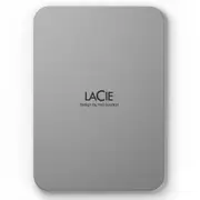 LaCie Mobile Drive V2 2TB External Portable Hard Drive - USB-C, Moon Silver, 3-Year Warranty (STLP2000400)