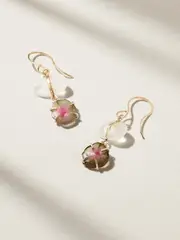 [Melissa Joy Manning] Melissa Joy Manning - Rainbow 14-karat Recycled Gold, Moonstone And Tourmaline Earrings - One size One size Gold