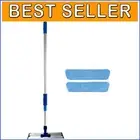 Professional 16" Microfiber Mop with Telescopic Handle for All Floor Surfaces