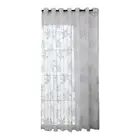Sheer Curtains Simple Design Home Decor Polyester Light Filtering Leaf Pattern