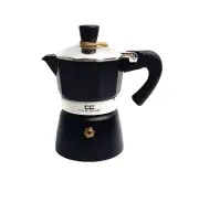 Coffee Culture Italian Stove Top Coffee Espresso Maker Percolator - 1 Cup Black