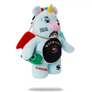 【SPRAYGROUND】MYTH LIFE MONEYBEAR 泰迪熊後背包(獨角獸)