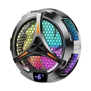 X42 Tablet Radiator Tablet Cooler RGB Colorful Lighting 10cm Magnetic Semiconductor Cooler Cooling Fan for Tablet