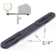 Metal Dual Flash Bracket Camera Holder &1/4" Screw Adapter for Studio Stand Hot