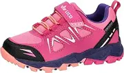 [Lico] Unisex Kid's Allen Vs Cross Country Running Shoe, Pink Purple Salmon, 9 US