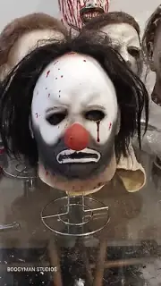 extremely rare halloween hybrid emmett kelly /h1 /h2 mask only 1