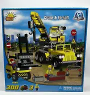 COBI 1644 Action Town - 300 Piece Construction Crane and Forklift Set NIB