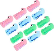 DIYEAH 12pcs Animal Pen Caps Silicone Fun and Charming Great Back to School Party Favor for Students