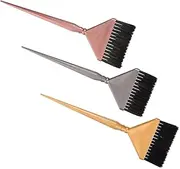 Happyyami 3pcs Hair Dye Tools Ergonomic Hair Tinting Brushes for Salon Use Personal Application