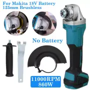 18V 125mm Cordless Brushless Angle Grinder with Li-ion Battery Charger Cutting