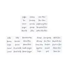 Set of 45 pcs Kitchen Pantry Stickers Label Organisation Food Storage Jar