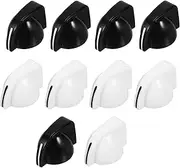 HAMPPLIES Modern Guitar Volume Control Knobs 10pcs Potentiometer Knobs in Black White for Amps and Effects