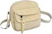 [Generic] Corduroy Tote Bag for Women - Ladies Casual Purse,Corduroy Hobo Satchel, Ladies Work Bag for Hotel, Apartment, School