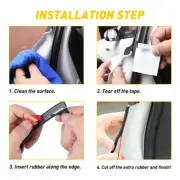 10M U Shape Rubber Weatherstrip Seal Strip Car Door Window Trim Edge Moulding (for: Daihatsu)