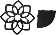 Corner Floating Shelves | Wooden Flower Shaped Corner Shelf | Decorative Storage Shelves, Crystal Display Stand for Bedroom, Children's Room
