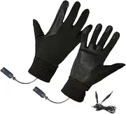 [Generic] Thermal Motorcycle Gloves,Thermal Gloves For Men - Snow Warmer Gloves for Motorcycle and Skiing,Women Heated Gloves with Touch Screen Water Resistant,Electric Gloves