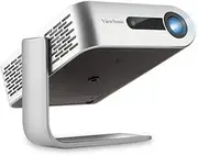 ViewSonic M1+_G2 LED Smart Portable Projector, WVGA, 300 LED Lumens, 360 Degree Ceiling Projection, Built-in Battery, Harman Kardon Speakers, Auto Keystone, 100-Inch Display, USB-C, Wi-Fi Bluetooth