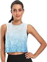 [Joisal] Galaxy and Nebula in Space Tank Tops Athletic Sleeveless Running Tanks for Women
