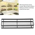 Spice Rack Wall Mounted Seasoning Rack Iron Cabinet Storage Holder Organizer HG