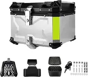 2024 Fit for VOGE DS525X Valico 525 DSX 650D 900DS ADV CNC Aluminum Motorcycle Helmet Box Trunk Top Case Travel Box(45L Silver with X)