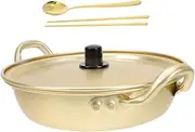 UTHCLO Korean Ramen Pot Set Instant Noodle Pot Spoon Chopsticks Fast Heating for Noodles Easy Clean 1 Set