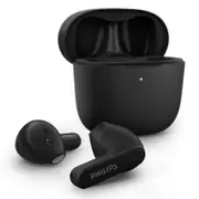 Philips True Wireless In-Earbud Headphones Black IPX4 USB-C & Touch Control