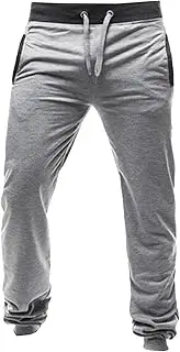[Generic] Men's Athletic Jogger Pants Casual Drawstring Outdoor Running Pants Slim Fit Tapered Knit Sweatpants, Grey 1, Medium