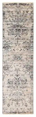 Vintage Hand-knotted Runner Rug 2'7" x 9'4" Traditional Wool Carpet