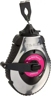 Chalk Line - Chalk-Rite Dura Chalk Box with 100Ft Extreme Bold 1.8 Mm Snap Line
