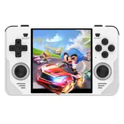 Powkiddy RGB30 Handheld Game Console Open Source Linux 16GB + 64GB TF Card, 5G WiFi - White