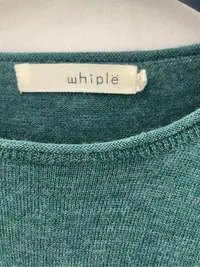 在飛比找Yahoo!奇摩拍賣優惠-Whiple 綠色5分袖毛衣