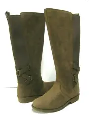 TEVA ELLERY WOMEN TALL BOOTS WATERPROOF LEATHER BISON US 7 /UK 5 /EU 38 /JP 24