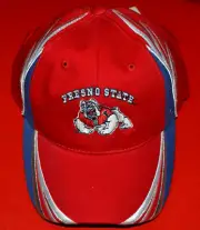 Fresno State University Bulldogs Hat Embroidered Red Adult Officially Licensed