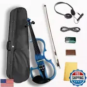 Ceciliec Electric Violin 4/4 Full Size Silent Violin, Electric/Silent Violin