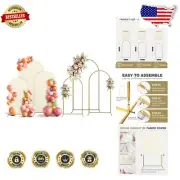 Premium Metal Balloon Stand Set in Gold – 7.2ft, 6.6ft & 6ft for Stylish Events